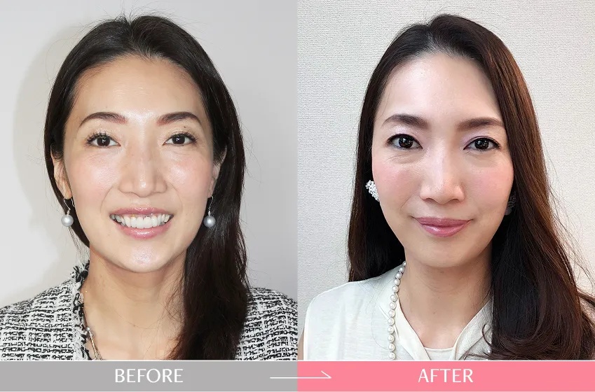 似合うメイクアドバイス変身例