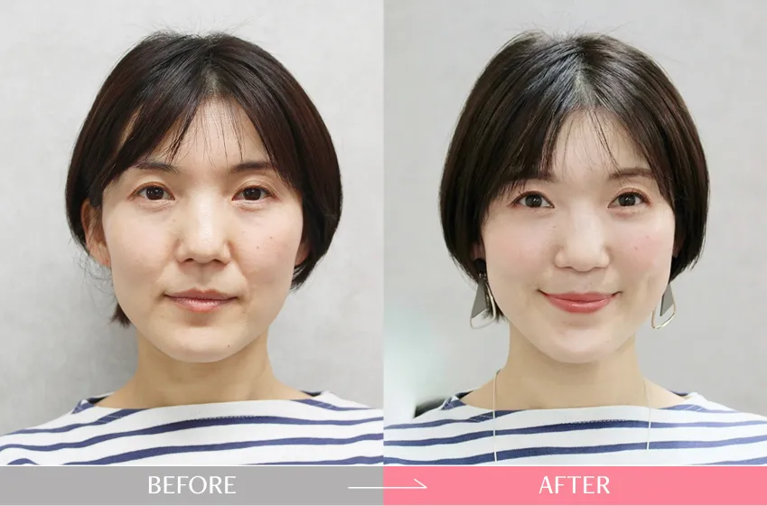 似合うメイクアドバイス変身例